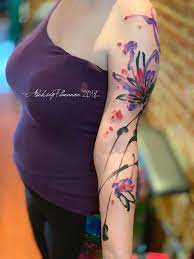 Abstract Watercolor Flower Tattoo By Aleksey Platunov Abstract Flower Tattoos Watercolor Flower Tattoo Abstract Watercolor Flower