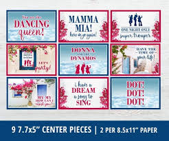 Mamma Mia Party Supplies Mamma Mia Birthday Decorations Etsy Mamma Mia Party Packages Party Supplies