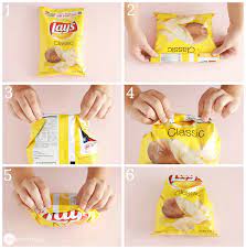 If you don't have a bag clip, you have a few options when it comes to keeping your chips fresh. How To Fold Almost Everything Chip Bag Folding Chip Bags Chip Bag Fold