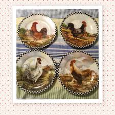 Feb 12, 2020 · take a look at this farmhouse decor to get all the inspiration you need to seamlessly blend rustic, vintage, and modern styles. Plates Country Chickens Country Farmhouse Kitchen Dining Decor Set Of Jamscraftcloset