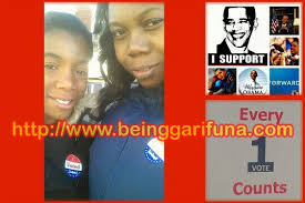 Garifuna American Daisy Arzu as she votes in the lovely state of  Connecticut. Please keep the photos coming in, folks! Seremein, Daisy!!!  Remember a camera phone photo is FINE. If you send