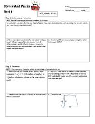 Act Review And Practice 6 Act Math What To Study Math Standards