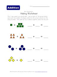 With these free worksheets, kids will learn the star, rectangle, square, circle, and triangle shapes. Adding Worksheet Shapes All Kids Network