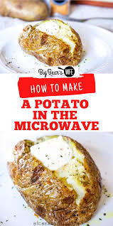 Start with five minutes for one potato and add two minutes to the cook time for every additional potato you're microwaving at once. How To Cook A Potato In The Microwave Big Bear S Wife