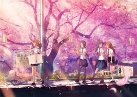 The best gifs for sakura tree live wallpaper. Noto Kashima Pink Light Petals Sakura Tree Group Friends Girls School Uniform Anime Wallpapers Hd Desktop And Mobile Backgrounds