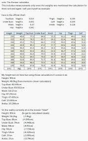 average weight for 157cm female average height to weight