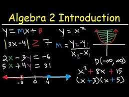 122 Algebra 2 Introduction Basic Review Factoring Slope Absolute Value Linear Quadratic Equations Youtube Quadratics Algebra Quadratic Equation