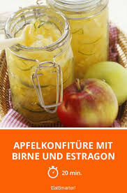 Apfelkonfiture Mit Birne Und Estragon Rezept Apfel Konfiture Lebensmittel Essen Apfel