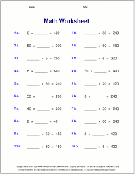 This generator allows you to create worksheets with 25 or 50 problems. Multiplication Worksheets For Grade 3