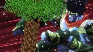 Anyone that gets hit by this enters the beatdown. Star Platinum Punching A Minecraft Tree Jojo S Bizarre Adventure Know Your Meme