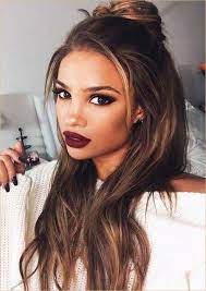 30 Best Long Straight Hairstyles With Top Bun In 2018 Hair Styles Long Hair Styles Easy Hairstyles For Long Hair
