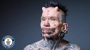Body modification (also called body alteration) is defined as the deliberate altering of the human anatomy or physical appearance. Most Body Modifications Guinness World Records Youtube