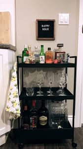 Ikea Nissafors Bar Cart Hack Ikea Bar Ikea Bar Cart Bar Cart Decor