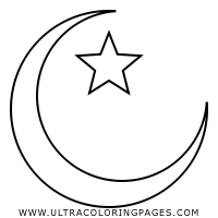 The coloring pages may feature just a large star or multiple small stars combined with the sun or the moon, a rainbow and clouds. Moon And Star Coloring Page Ultra Coloring Pages