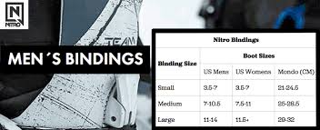 snowboard bindings sizing online charts collection