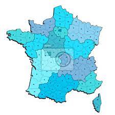 Recherche d'adresses, de lieux, comparateur d'itinéraires pour préparer vos déplacements partout en france. Carte De France Metropolitaine Et Corse Regions Et Departements Fototapete Fototapeten Korsika Bei Region Myloview De