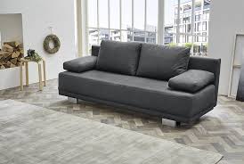 Das sofa ist in einem sehr guten zustand. Job Sofa Luzio In Dunkelgrau Mit Schlaffunktion