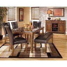 Faux marble top with polyurethane finish. Lacey Dining Room Set With Bench Signature Design By Ashley Furniture Furniturepick