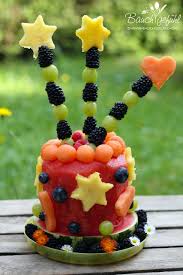 Watermelon Cake Fruit Cake For 1th Birthday Wassermelonen Torte Obsttorte Fur Meinen Sohn Seinen 1 Gesunde Geburtstagstorten Wassermelonen Torte Obst Party