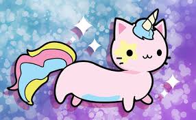 Gatito Arcoiris Kawaii By Paginakawaiioficial On Deviantart Images Licorne Chat Licorne Et Dessin Kawaii