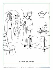 The temperature is pleasant enough for picnics and family outings. A Room For Elisha Coloring Page