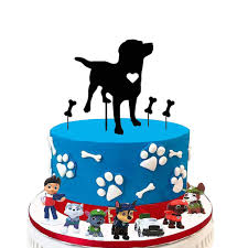 This technique for cake decorating is great for beginners. Dog Cake Topper Puppy Dog Pals Cake Toppers Decorations Dog Bone Cupcake Topper Dog Theme Birthday Cake Topper Amazon In Grocery Gourmet Foods