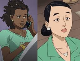 I don't read the comics. I just noticed the necklaces, one triangle up, one  triangle down. Not sure if there's any semblance to it, but oh... both  their shirts are green. :