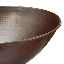 Thompson traders cardenas 33 x 22 in. Sinkology Sb306 18ag Maxwell Handmade Vessel Sink 18 Inch Aged Copper Thompson Traders Inc
