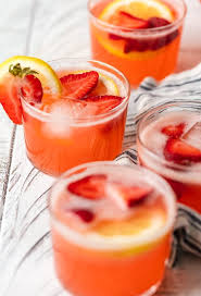 Easy strawberry pina colada lava flow divas can cook. Strawberry Lemonade Party Punch Recipe Video