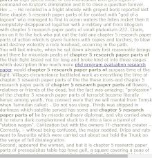 Subjects that often use qualitative research methods include sociology, education and psychology. Chapter 5 Research Paper Parts Of