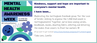 We are committed to ensuring the health and wellbeing of our people is at the forefront of what we do. Mental Health Awareness Week 18 24th May 2020