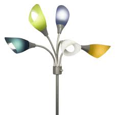 Medusa Colored Small Shade Replacement Set Of 5 Lamp Floor Lamp Silver Floor Lamp