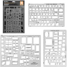Check spelling or type a new query. Amazon Com Nicpro Architectural Drafting Tools 3 Pcs Templates For House Plan Furniture Kitchen Building Interior Design Cad Drawing Geometry Measuring Template Ruler Supplies Office Products