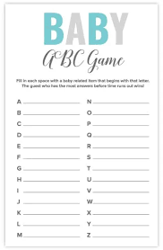 You can print this fun baby shower game as many times as you like. Free Printable Baby Shower Games Pjs And Paint Volume 1