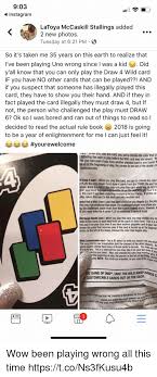 Here you can explore hq uno cards transparent illustrations, icons and clipart with filter setting like size, type, color etc. 903 Instagram Latoya Mccaskill Stallings Added 2 New Photos Tuesday At 621 Pm So It S Taken Me 35 Years On This Earth To Realize That I Ve Been Playing Uno Wrong Since I