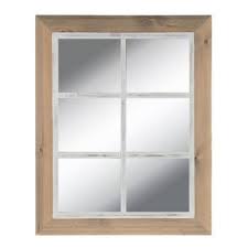 Barn window pane mirror and shutters looks great over our pew. Window Pane Wood Wall Mirror Wood Wall Mirror Mirror Wall Distressed Doors
