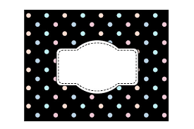Download Polka Dot Borders Frames In Pastel Colors On Black Svg Cut File By Creative Fabrica Crafts Creative Fabrica PSD Mockup Templates