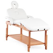 Amazonsmile Massage Table Bed Stationary Professional Tilt Adjustable With Storage 3 Section White Beauty In 2020 Couches For Sale Massage Table Massage Tables