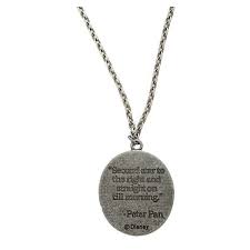 Disney Peter Pan Quote Necklace Hot Topic 11 Liked On Polyvore Featuring Jewelry Necklaces Jewelr Necklace Quotes Peter Pan Jewelry Peter Pan Necklace
