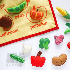 Vegetables Felt Chart Back To School Wall Chart Birthday