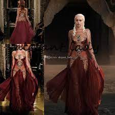 Daenerys targaryen fan art facebook : Acheter Daenerys Targaryen A Zuhair Murad Soiree Robes Officielles A Manches Longues Bourgogne Dentelle Dentelle Dentelle Dentelle Occasion Robe De Bal Avec Ruban De 164 24 Du Alegant Lady Fr Dhgate Com