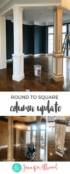 Ideas, materials, selection of forms and styles. How We Updated Our Interior Faux Columns Dining Room Makeover Columns Decor House Columns Interior Columns