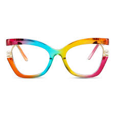 Rita Cat Eye Red Black Glasses