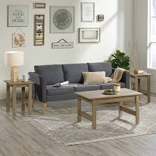 This listing is for (1) coffee table and (2) side tables coffee table: Beginnings 3 Piece Living Room Table Set Summer Oak 424257 Sauder Sauder Woodworking