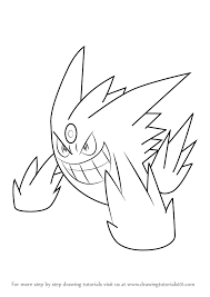 Learn How To Draw Mega Gengar From Pokemon Pokemon Step By Step Drawing Tutorials Pokemon Coloring Pages Pokemon Coloring Gengar