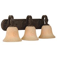 Craftmade Texas Star 3 Light Bath Vanity Rustic Lighting Fans