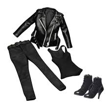 Click to find coolest wallets and other leather accessories. Jual Oem Fashion 1 6 Leather Jacket Set Pants Vest With Ankle Boots For Cy Girls Online April 2021 Blibli