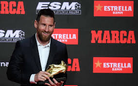 Leo messi claims another ballon d'or. Soulier D Or Europeen Lionel Messi A Recu Son Sixieme Trophee Le Parisien