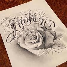 Beautiful Rose With My Wifeys Name Amber Rose Tattoo With Name Amber Rose Tattoo Rose Tattoos For Women