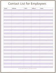 Running A Business Means Keeping Track Of Your Employees Not Only To Make Sure They Are Doing Their Jobs But Contact List List Template Restaurant Management